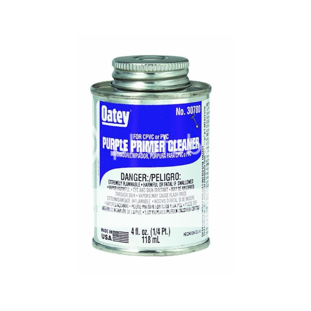 Oatey 30780 Purple Primer And Cleaner For PVC And CPVC Pipe And